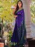Vasthrlay Traditional Paithani Handloom Violategreen