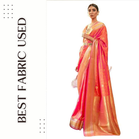 Vasthrlay Kanjivaram Unstitched Occasions Luxurious Saree