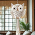 Owl Wall Hanging | Handcrafted Boho Home Decor with Natural Elements