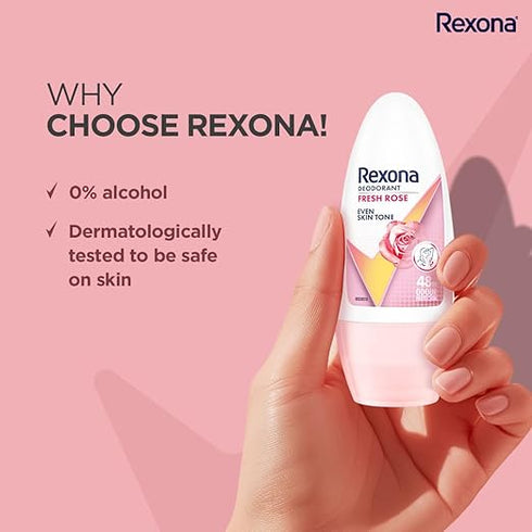 Rexona Fresh Rose Underarm Roll On For Women