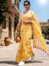 Vasthrlay Checked Pattern Tassels Unstitched