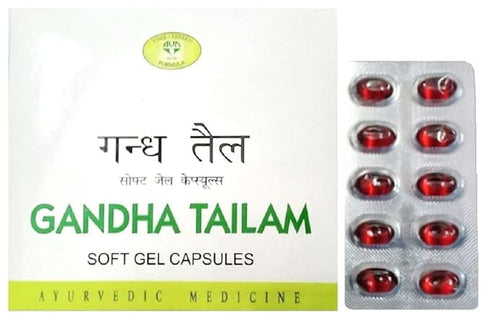 Avn Ayurveda Gandha Tailam Soft Gel Capsules