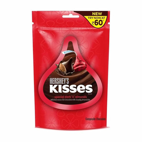 Hershey's Kisses Special Dark N Almonds Dark Chocolate Pack