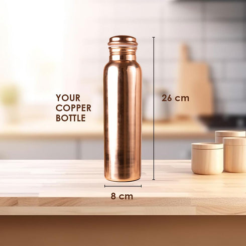 Pure Copper Bottle 1000ML Ice Cream