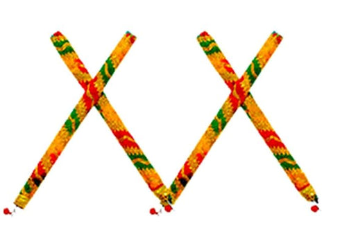 Avanti Creation Traditional Wooden Rajwadi Pairs Dandiya Sticks