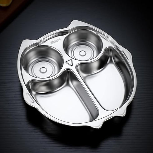 Stainless Steel Divided Meal Plate for Baby