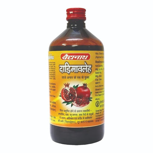 Baidyanath Nagpur Dadimavaleha syrup with Pomegranate