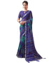 Vasthrlay Bandhani Printed Chiffon Orange Saree