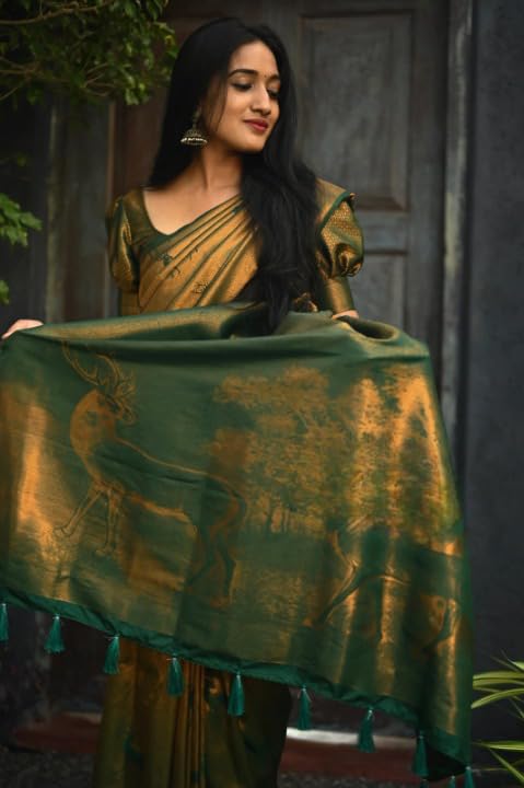 Vasthrlay Banarasi Unstitched Saree