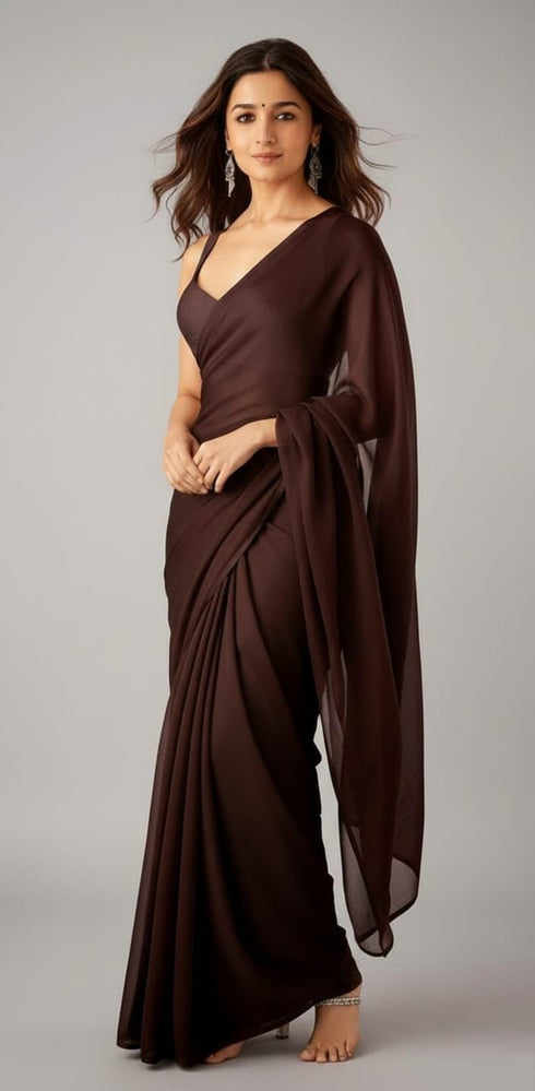 Vasthrlay Georgette Lightweight Ethnic Wear