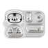 Stainless Steel Plate for Kids with 3 Compartments