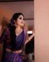 Vasthrlay Purple Kanjivaram Saree