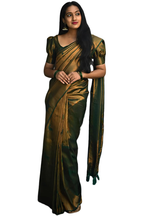 Vasthrlay Banarasi Unstitched Saree