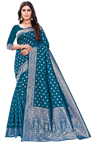 Vasthrlay Banarasi Kanjivaram Wedding Paithani Saree With Blouse Piece
