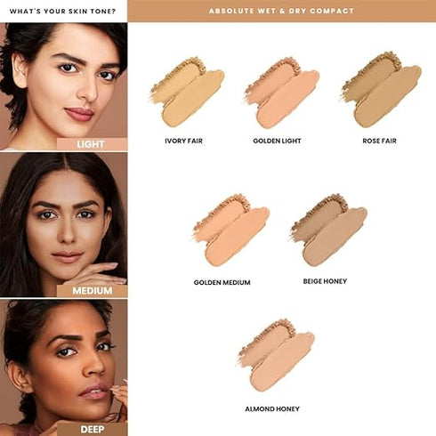 Lakme Unreal Dual Cover Pressed Powder 2 in 1 Compact + Foundation