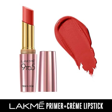 Lakme 9To5 Primer + Creme Lip Color | Ruby Result CR1