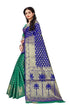 Vasthrlay Banarasi Blue Green Ethnic Wear