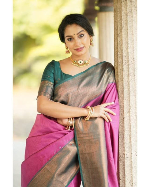 Vasthrlay Banarasi Border Saree
