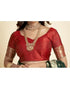 Vasthrlay Paithani Kanjivaram Unstitched Red Saree