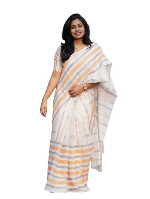 Vasthrlay Striped Lightweight Linen Blend Stripes