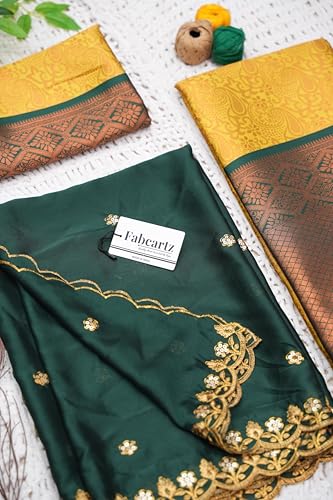 Vasthrlay South Indian Half And Half Saree For Women