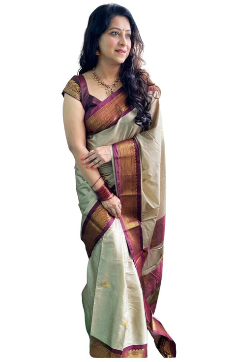 Vasthrlay Kanjivaram Lichi Blouse Ethnic Wear