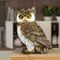 The Decorshed Owl Showpiece for Home Decor Table Decor Room Decoration Brown and White Resin Owl