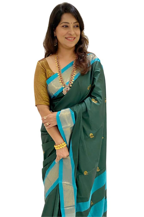 Vasthrlay Kanjivaram Lichi Blouse Ethnic Wear