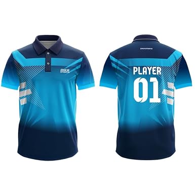 Dika Sports Mens Custom Personalised Number And Number Tshirt Cricket Sports Jersey