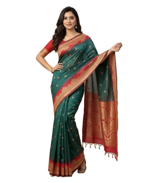 Vasthrlay Banarasi Traditional Sari Az Ys Somya Yellow Saree