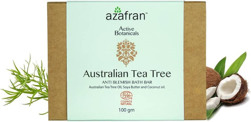Azafran Active Botanicals Australian Tea Tree Anti-Blemish Bath Bar