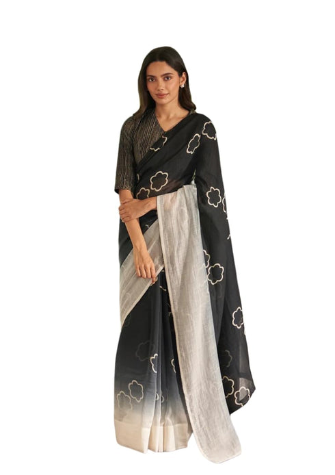 Vasthrlay Lightweight Linen Blend Contrast