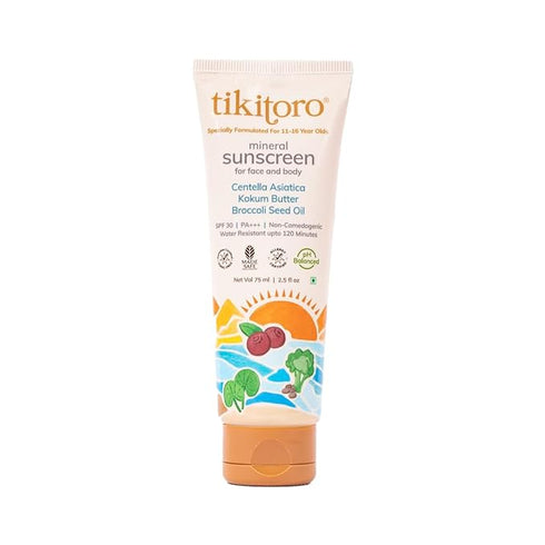 Tikitoro Teens Mineral Sunscreen with SPF 30+ PA+++
