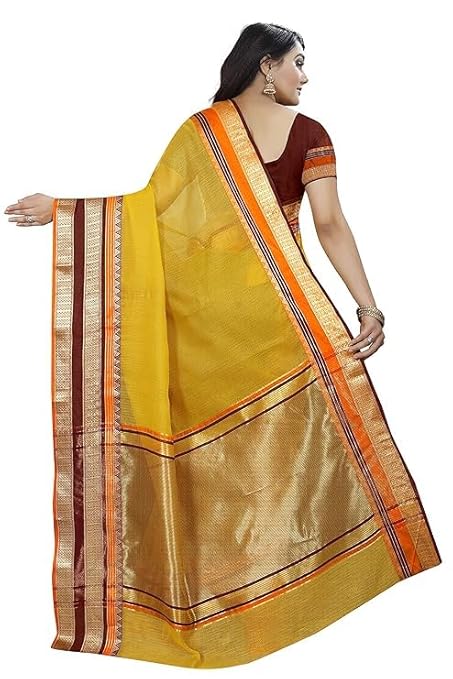 Vasthrlay Women's Cotton Premium Friendly Saree