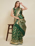 Vasthrlay Red Banarasi Traditional Unstitched Saree