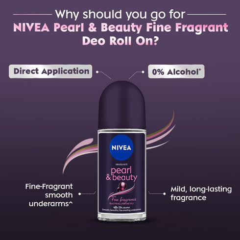 Nivea Women Deodorant Roll On Pearl & Beauty