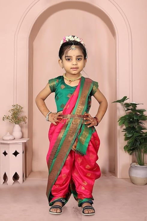 Vasthrlay Paithani Maharashtrian Contrast Traditional
