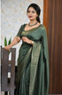 Vasthrlay Handwoven Border Unstitched Saree
