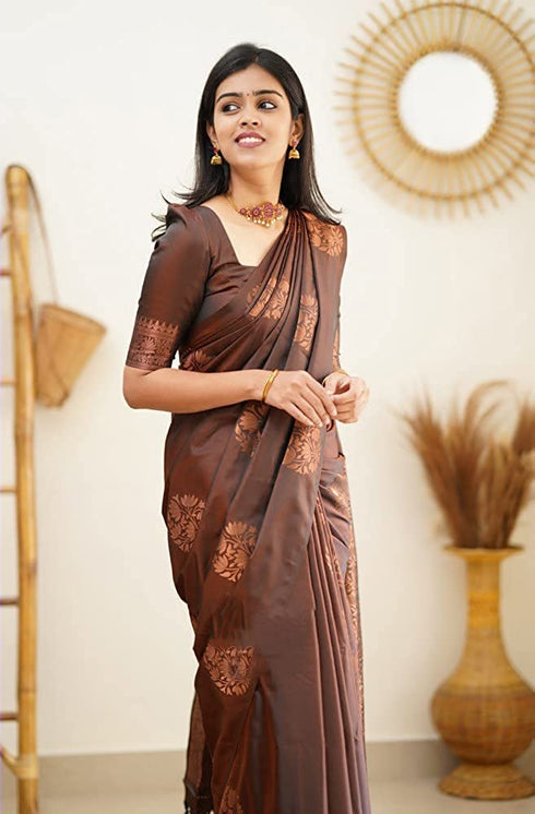 Vasthrlay Kanjivaram Unstitched Saree