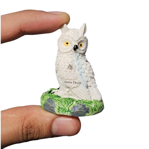 Miniature Owl Figurines Cute Garden Decor, Dollhouse Accessory & Thoughtful