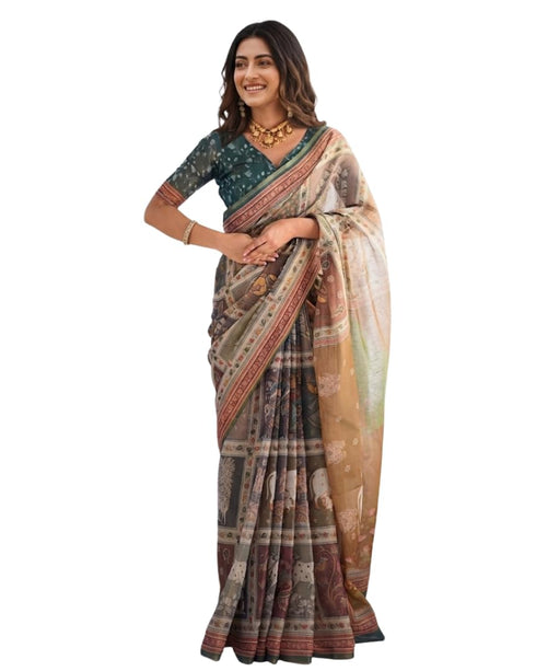 Vasthrlay Banarasi Traditional Artistic Unstitched