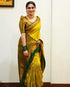 Vasthrlay Yellow Banarasi Designer Saree