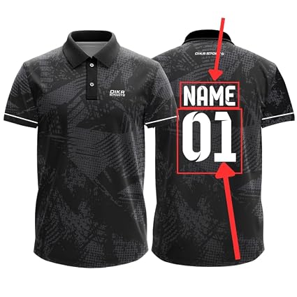Dika Sports Custom Add Name And Number Jersey For Men Cricket T-Shirt