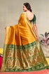 Vasthrlay Kanjivaram Chand Paithani Rama Pink Saree With Blouse Piece
