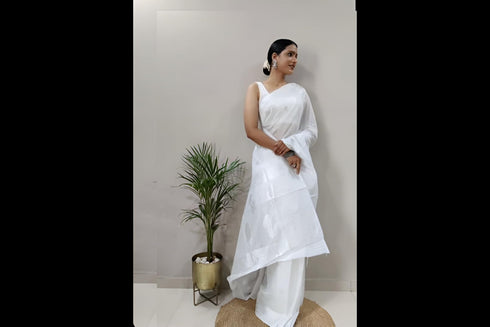 Vasthrlay Cotton Unstitched Saree