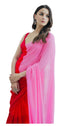 VasthrlayGeorgette Unstitched Pinkkk Red Pink Free Ethnic Wear