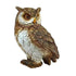 The Decorshed Owl Showpiece for Home Decor Table Decor Room Decoration Brown and White Resin Owl