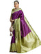 Vasthrlay Banarasi Jacquard Unstitched Red Saree