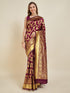Vasthrlay Red Banarasi Traditional Unstitched Saree