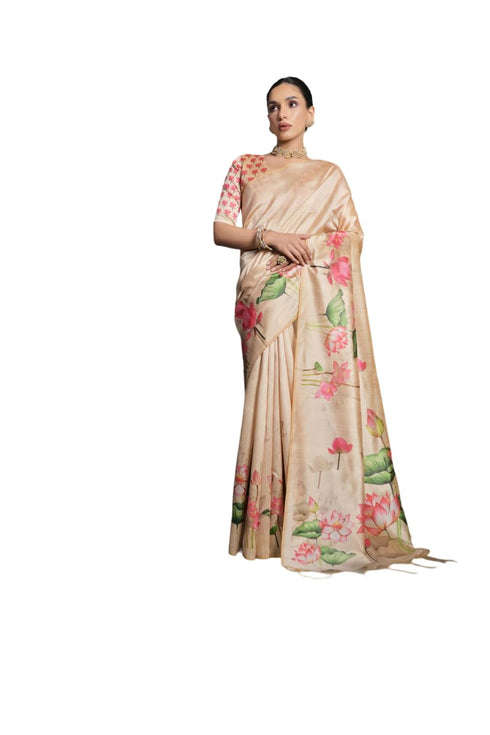 Vasthrlay Tussar Silk Saree